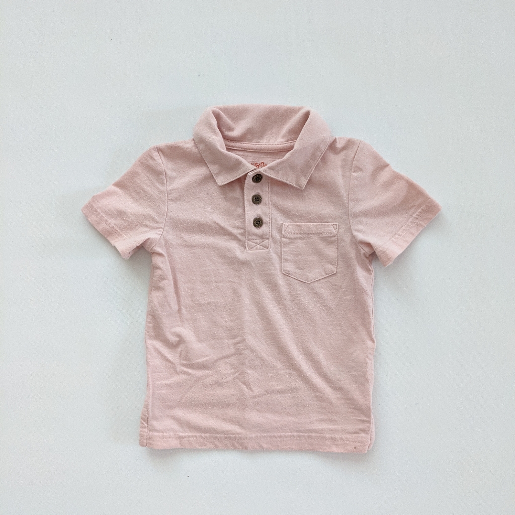 Cat & Jack Pink Short Sleeve Polo Shirt